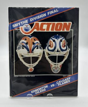 Action Edmonton Oilers Official Program 1986 Division Final VS. Flames